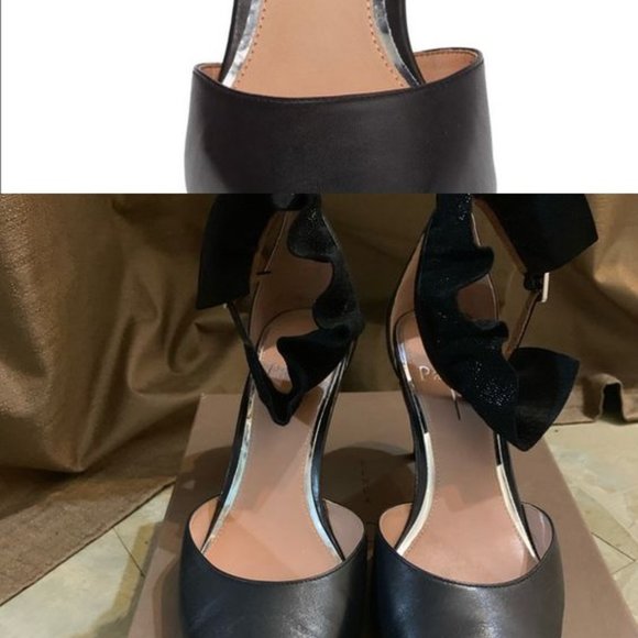 NIB Linea Paolo Pammy Ruffled Pointy Toe Pump 8.5 - Picture 4 of 8